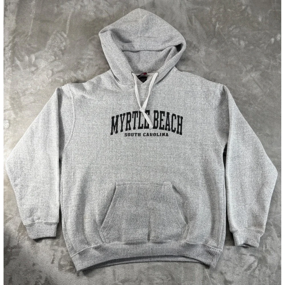 Isaac's Designs Hoodie Men XL Gray Good Myrtle Beach South Carolina Pullover
